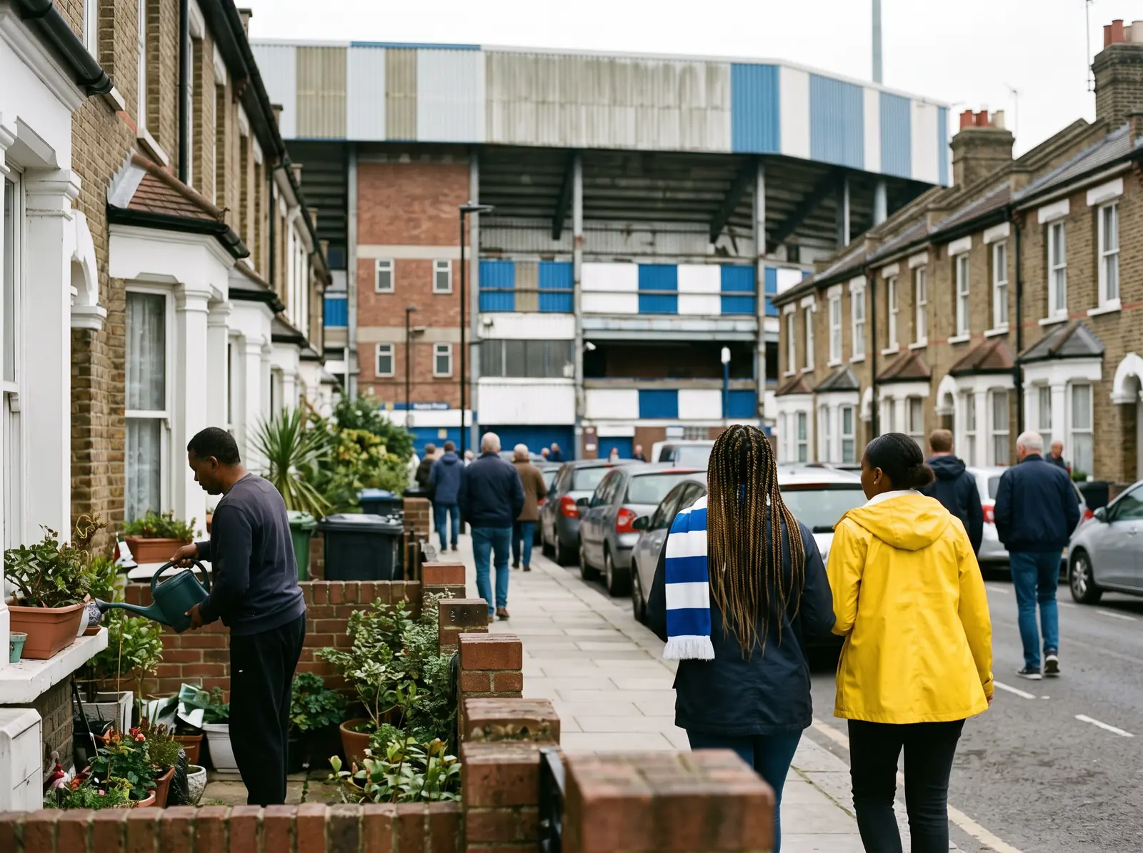 Loftus Road mellan radhusen i Shepherd's Bush